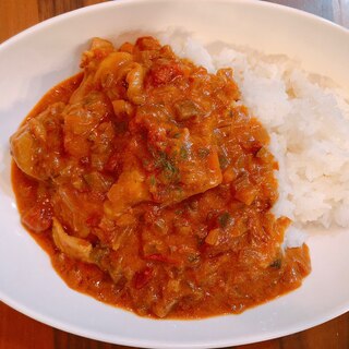 ルーとトマト缶で♩茄子たっぷりチキンカレー